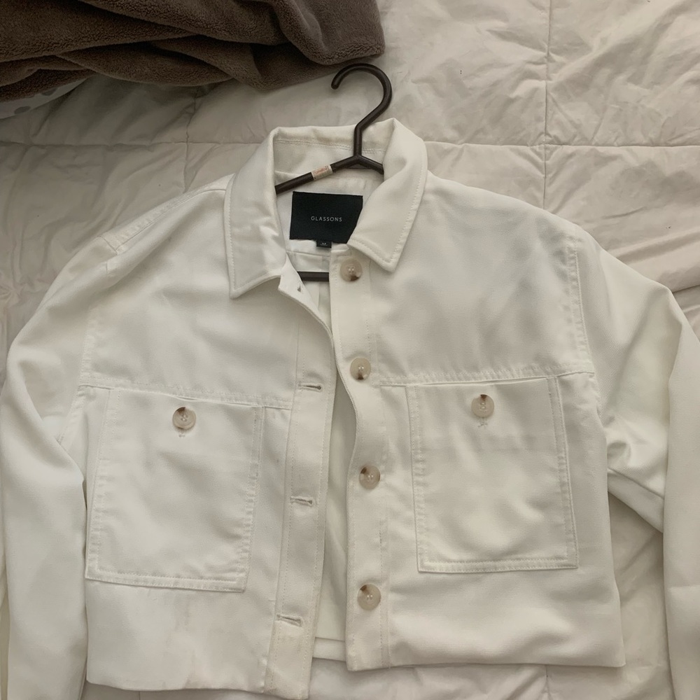 glassons cropped button up